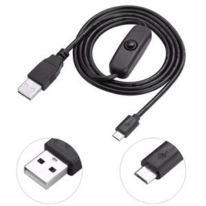 OEM Micro USB Cavo di Alimentazione Cavo di Ricarica Con ON/OFF Interruttore Per Raspberry Pi 3/2/B-Nero - Product Image 4