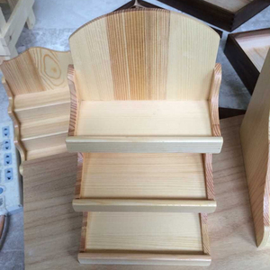 Soporte elevador de exhibición de madera de 3 niveles para encimera, soporte emergente, estante de especias para almacenamiento de cocina, organizador, foto, tarjeta - Product Image 3