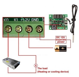 W1209デジタルLEDサーモスタット温度コントローラースマート温度センサーボードモジュール12VDC防水NTCセンサー - Product Image 4