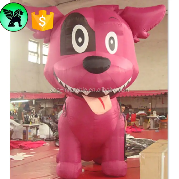 ピンクボーダーコリーインフレータブル漫画カスタマイズフェスティバルプロモーション犬漫画インフレータブル広告A6333