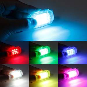 Wireless Remote Control Strobe Light <strong>LED</strong> Warning Lamp 7 Colors for Car Motorcycle Bicycle <strong>RC</strong> Drone Flash Position Indicator Lamp