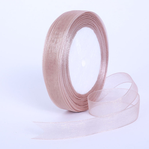 CSFY גבוהה באיכות sheer wired לבן 25mm אורגנזה רצועת כלים