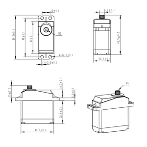 35kg wasserdichtes Servo mit hohem Drehmoment Programmier bares Servo Geeignet für fern gesteuerte Flugzeuge und Modellflug zeuge - Product Image 3