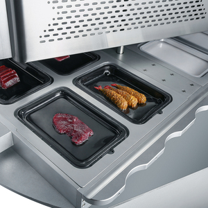 ZT-480A High Efficient Easy <strong>Use</strong> PLC Omron Control 2 Station Rotation Work Fast Vacuum Skin Packing Sealer Machine Mold Customize - Product Image 5