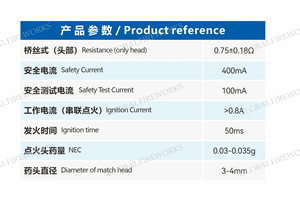LF-TM001 Electric <strong>Match</strong> Igniter Firework Ignition Arch Cap Device Durable Plastic Material - Product Image 4