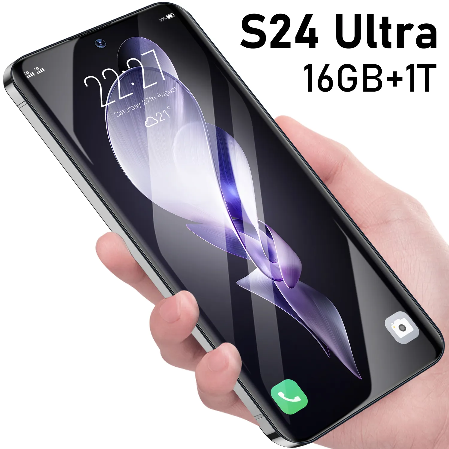 Celular Original S24 Ultra 16GB + 512GB Smartphone 7 polegadas Desbloqueado cartão duplo 5G Telefones Android 13.0 Telefones celulares