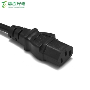 สายไฟสวิส1.5ม. 3ม.,สายไฟ IEC C13สำหรับต่อ PC เครื่องพิมพ์จอคอมพิวเตอร์โปรเจคเตอร์ LG TV วิทยุ50ชิ้น