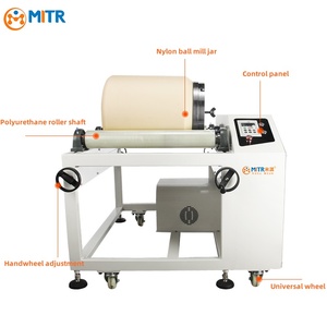 MITR kaliteli 2 çalışma istasyonları kuru öğütme değirmeni mikronize Metal öğütücü rulo bilyalı değirmen rulo kavanoz değirmen laboratuvar araştırma için