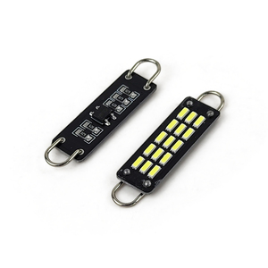 Evitek หลอดไฟ LED T20 T10กระดานดำสำหรับรถยนต์ขนาด4014 44มม. หลอดไฟ LED แคนบัส LED 12SMD LED สำหรับรถยนต์12V - Product Image 2