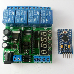 IO22C04 4Ch Dc 5-24V Pro Mini Plc Board relè Shield Module per Arduino Multi-funzione Delay Timer Switch Board