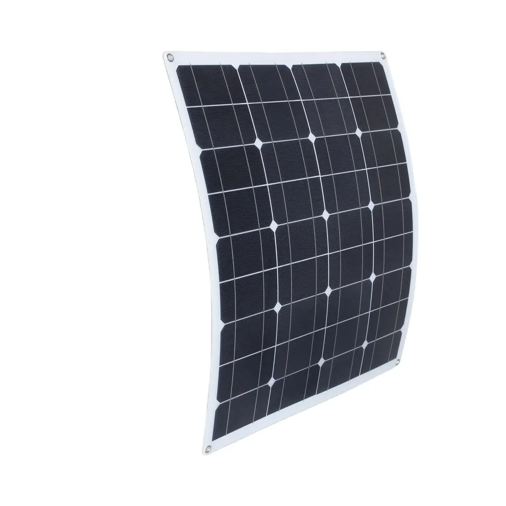 Panneau solaire à couche mince en silicium amorphe enroulable à haute efficacité photovoltaïque 50W 100W 200W 600W panneau solaire flexible