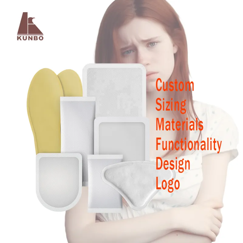 KUNBO OEM MSDS CE ISO, высококачественные товары, 2023 теплота тела, термопластырь для снятия боли