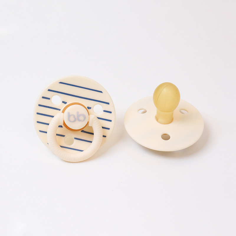 White pinstripe latex pacifier