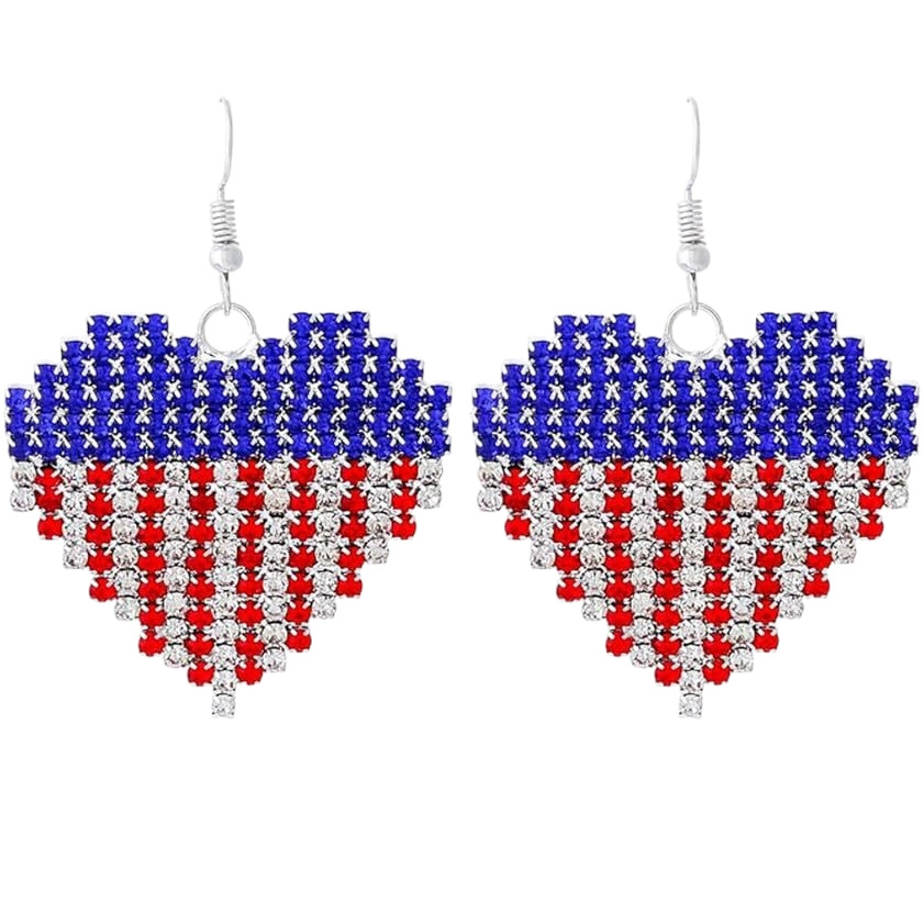 1 Red White Blue Heart