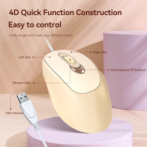 Mouse USB Wireless e cablato regolabile DPI 1600 ottico Mouse 4D mouse ergonomico per Laptop - Product Image 3
