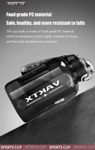 Yuanfeng miễn phí SIP cách điện kích thước lớn chai nước với rơm chai nước thể thao tuyệt vời cho du lịch - Product Image 5