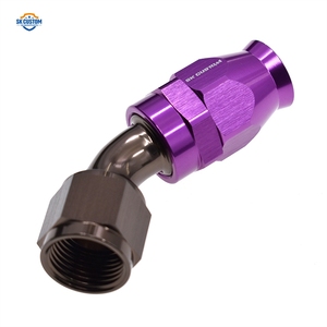 45 derece AN4 Swivel AN8 AN10 AN12 hortum ucu montaj parçası adaptörü için döner PTFE yağ yakıt hattı - Product Image 3