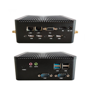 Hot Selling Industrial Mini PC Fanless Design with Intel J6412/J6426/J6413/N100 CPU Supports Win10/11/<strong>Linux</strong> 24/7 Work Used - Product Image 2