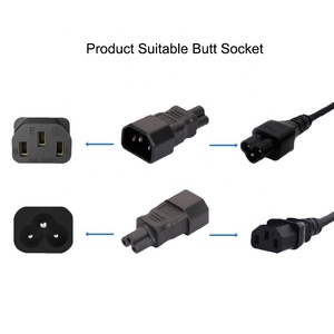 IEC320 C14 to C5 Connector PDU UPS Industry <strong>Plug</strong> Adapter Electric Converter <strong>Plug</strong> for Laptop Computer - Product Image 5