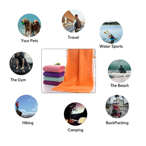 Fabrika fiyat özel baskı logosu mikrofiber promosyon havlu süper emici kuru hızlı yumuşak hafif küçük yıkama yüz banyo havlusu - Product Image 3