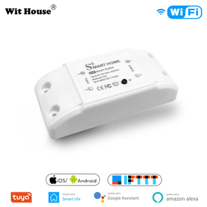 บ้านอัจฉริยะไร้สาย Wifi,สวิตช์ไฟเบรคเกอร์โมดูลไฟ LED โมดูลควบคุม Alexa Google Home Smartlife Tuya APP