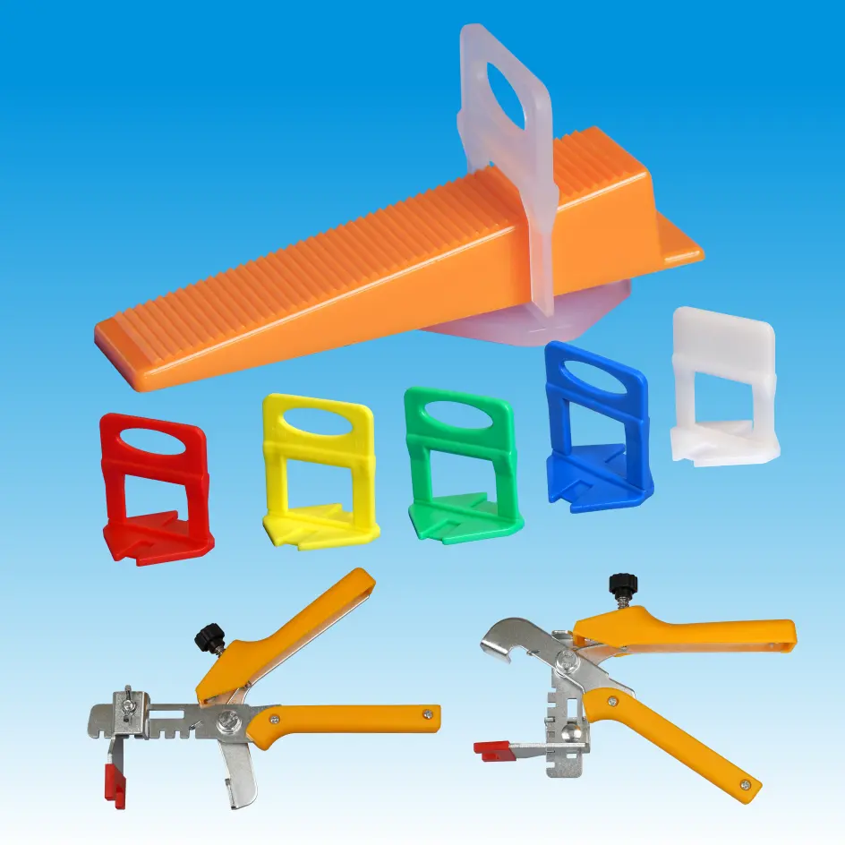 Système de nivellement de carreaux en plastique/clips et cales nivellement de carreaux de céramique/outils d'installation entretoise de système de nivellement de carreaux
