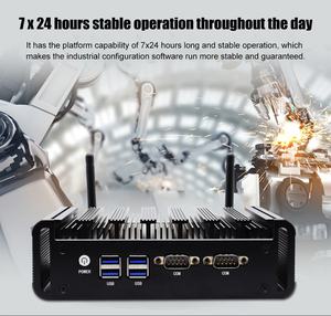 Lüfter loser Mini-PC-Kern i3 4005U 5005U i5 4200U 4200U 4200Y 4005Y 4010Y Dual LAN 2 xRS232 COM 4USB 3.0 HD VGA Industrieller Mikro computer PC