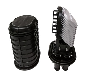 FTTH Network esterno a cupola tipo 288 core FTTX verticale fibra ottica giunto scatola 288FO FOSC con 6 + 1 cavo porte - Product Image 3