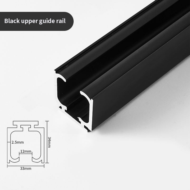 Rail supérieur noir 1 mètre prix