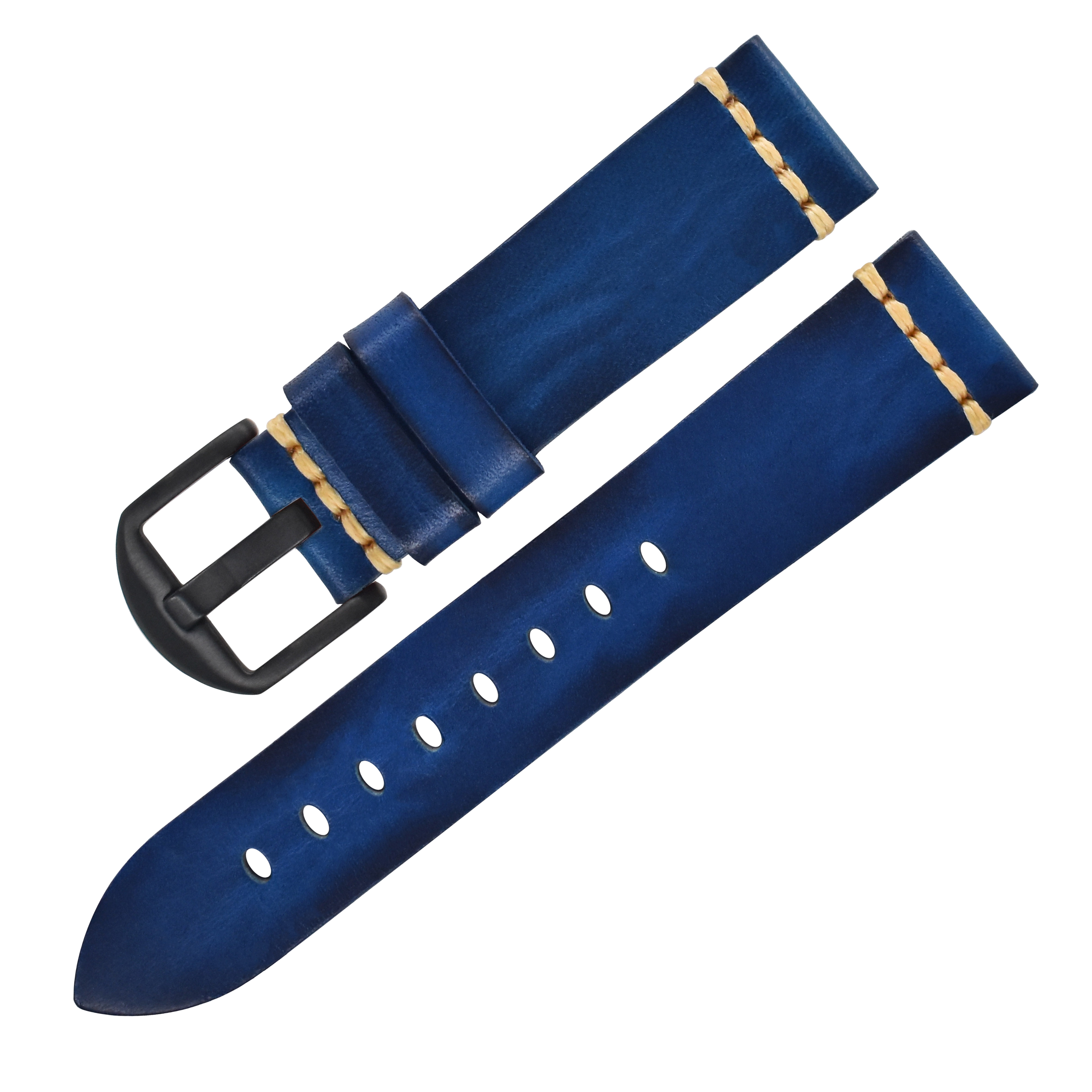 Boucle bleu roi-noir