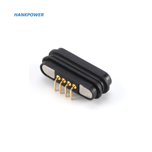 มุมขวา PCB Mount 4Pin Pogo Pin ขั้วต่อการชาร์จแม่เหล็ก4พินตัวเชื่อมต่อแม่เหล็ก - Product Image 2