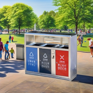 Large Outdoor <strong>Sorting</strong> Waste <strong>Bin</strong> for Efficient <strong>Garbage</strong> Management - Product Image 5