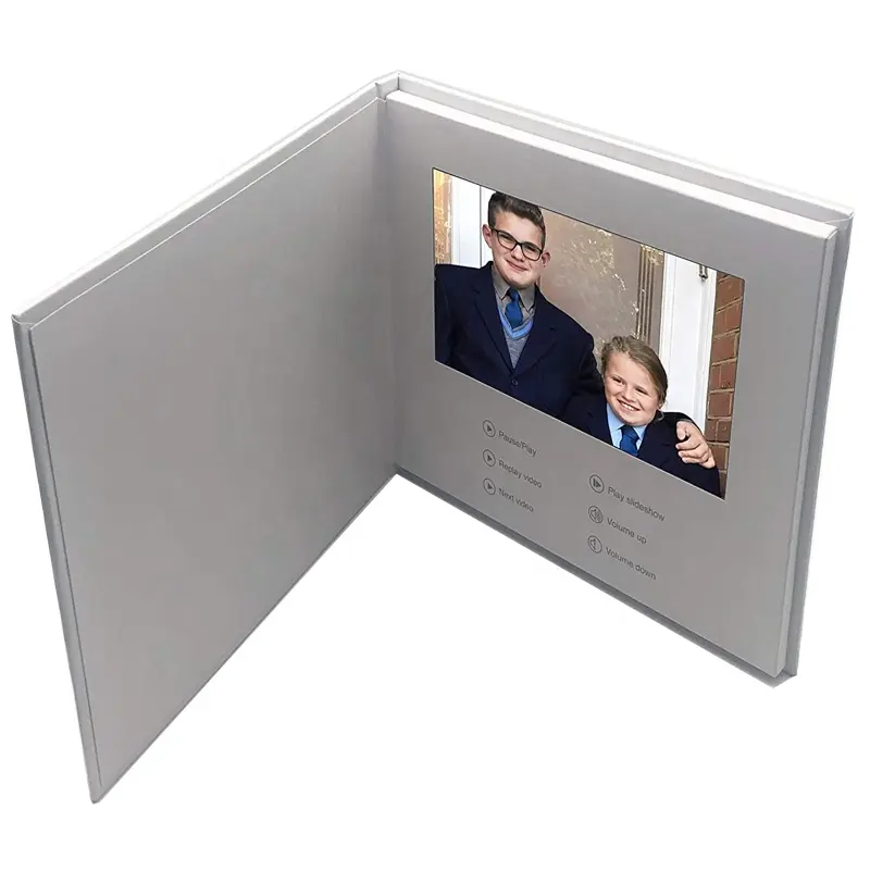 homemade video brochure video business card custom made mini video mailable greeting card with 5inch lcd screen