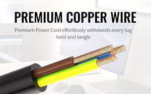 20FT แหล่งจ่ายไฟ ETL NEMA 5-15P ถึง IEC C13 18AWG สายไฟฟ้าคอมพิวเตอร์3ขา sjtw - Product Image 4