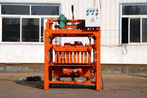 מכונת השקעה נמוכה שרשרת QM4-40 מלט חלולים בלוק interlock מלבני