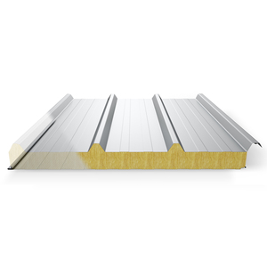 Panel sándwich con núcleo de lana de roca para integración con paneles solares y sistemas de energía renovable - Product Image 2