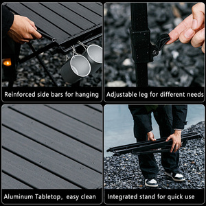 Ngoài Trời Gấp Di Động Dã Ngoại Cắm Trại Bảng Với Có Thể Điều Chỉnh Chiều Cao igt Ngoài Trời Bảng Với Mang Túi Cho Nấu Ăn - Product Image 3