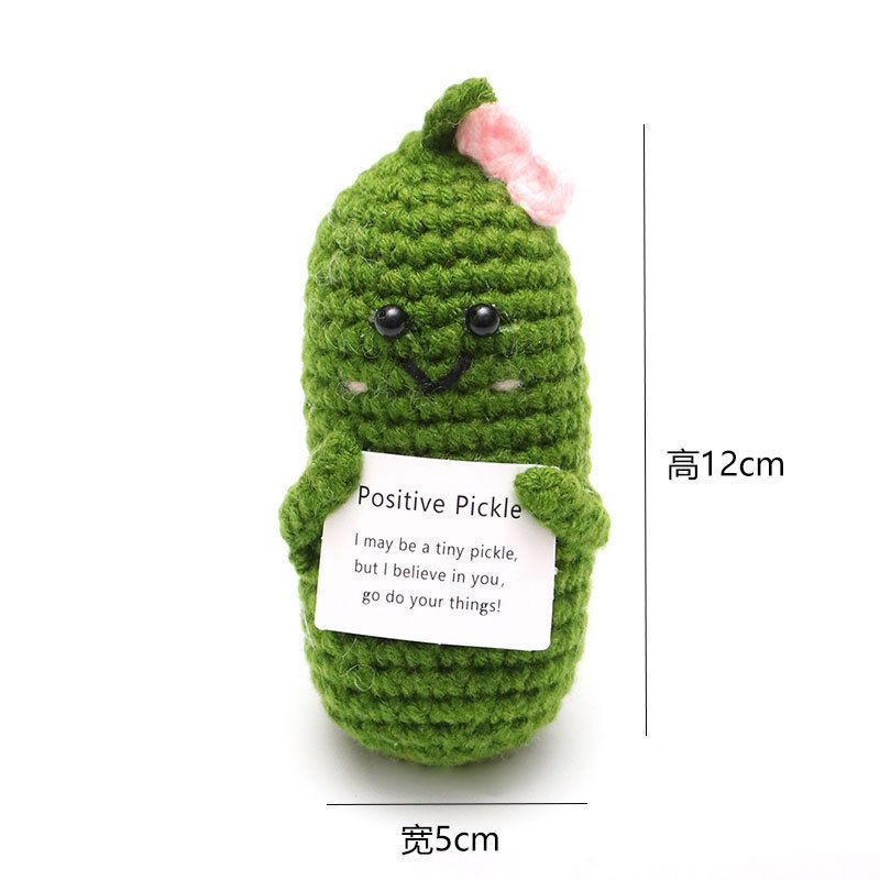 Qiuxiang Pepino Verde + P-Card con Lazo para Mujer