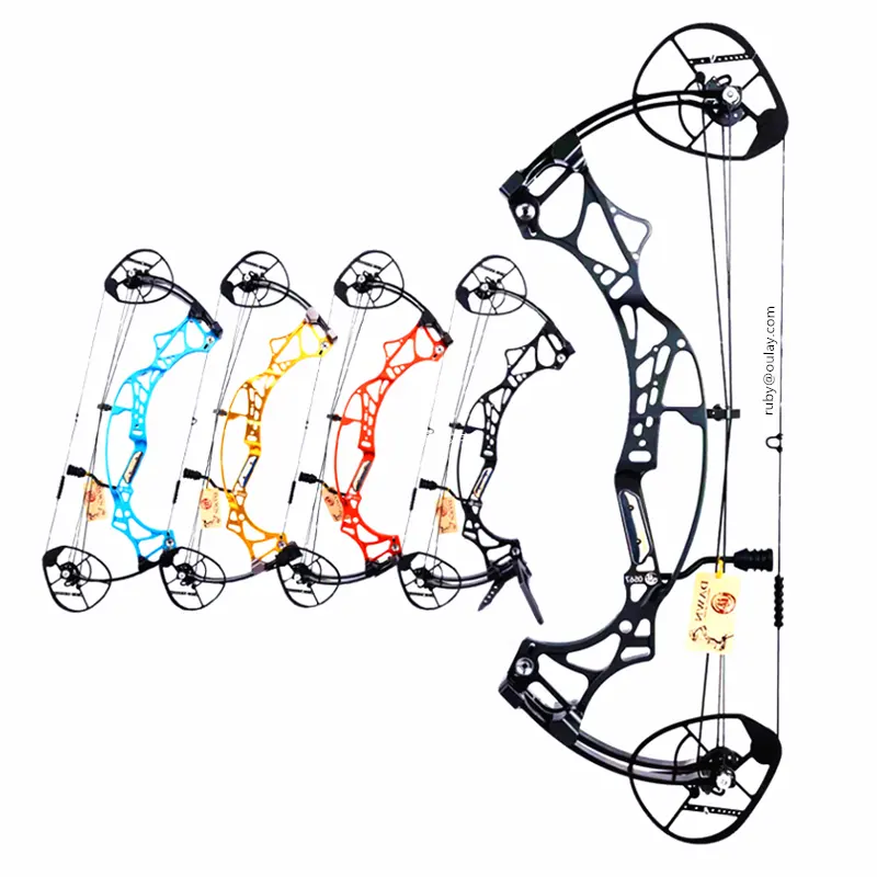 Arco de competición CNC de alta velocidad, arco de polea de caza con tres modelos de Let-off, 70 libras, modelo Dawn x3