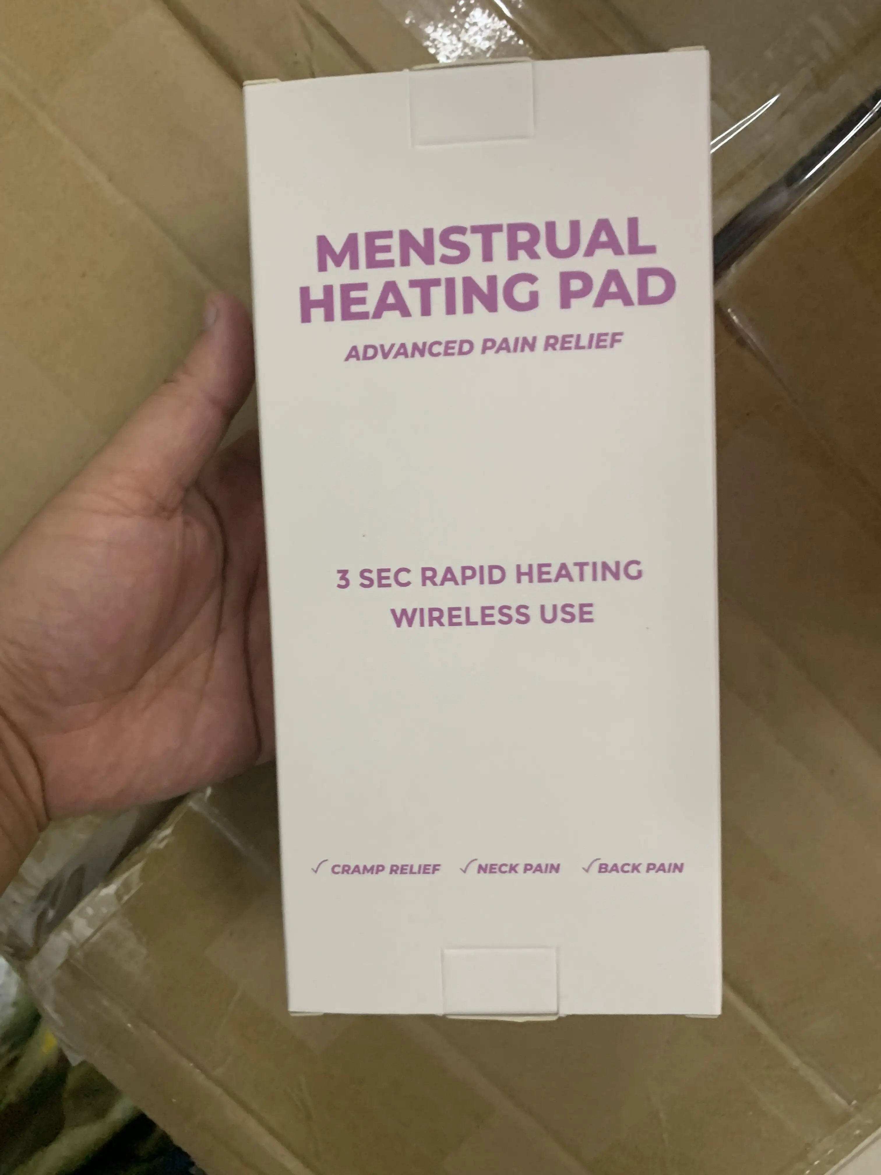 Almofadas vibratórias com aquecimento recarregável para mulheres e meninas, almofada massageadora para alívio da dor e cólicas do período menstrual