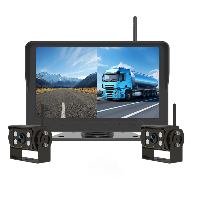 7 Inch Wireless Monitor+2 Wireless Back Up Cameras