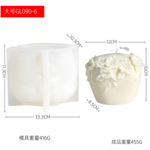 Neue Ideen 3D Blumen kerze Silikon formen für die Herstellung von Kerzen harz Aroma therapie Kerzen Handgemachte Wachs seife