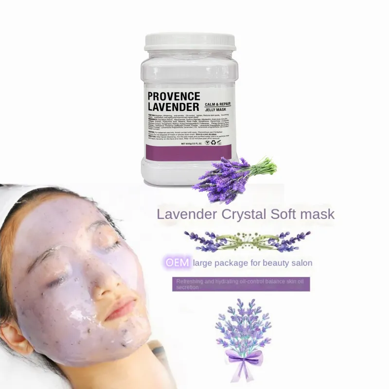 OEM 650g Natural Organic Facial Mask Powder For Dark Face Skin Brightening Repairing Hydro Jelly Mask