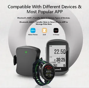 Best Selling Cycling ANT+ BLE5.0 Bicycle Speed and <strong>Cadence</strong> <strong>Sensor</strong> Bicycle Computer for Garmin Bryton - Product Image 4