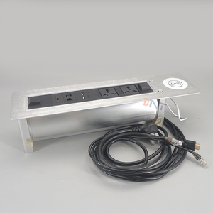 Toma de corriente multifuncional para muebles de oficina, toma de corriente de escritorio giratoria, motorizada - Product Image 6
