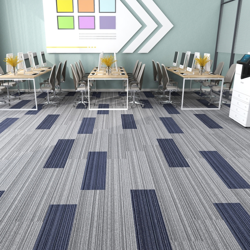 Longues rayures gris-bleu