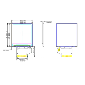 Duobond Wide temperature IPS 8BIT MCU interfaccia 1.3 pollici RGB 240x240 modulo LCD - Product Image 6