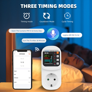 Tuya ปลั๊กอัจฉริยะ Wi-Fi 16A ช่องเสียบกระแสไฟฟ้าแรงดันไฟฟ้าป้องกันการรั่วไหลของโลกป้องกันไฟกระชาก kph ติดตามตรวจสอบเวลาชีวิตอัจฉริยะ - Product Image 5