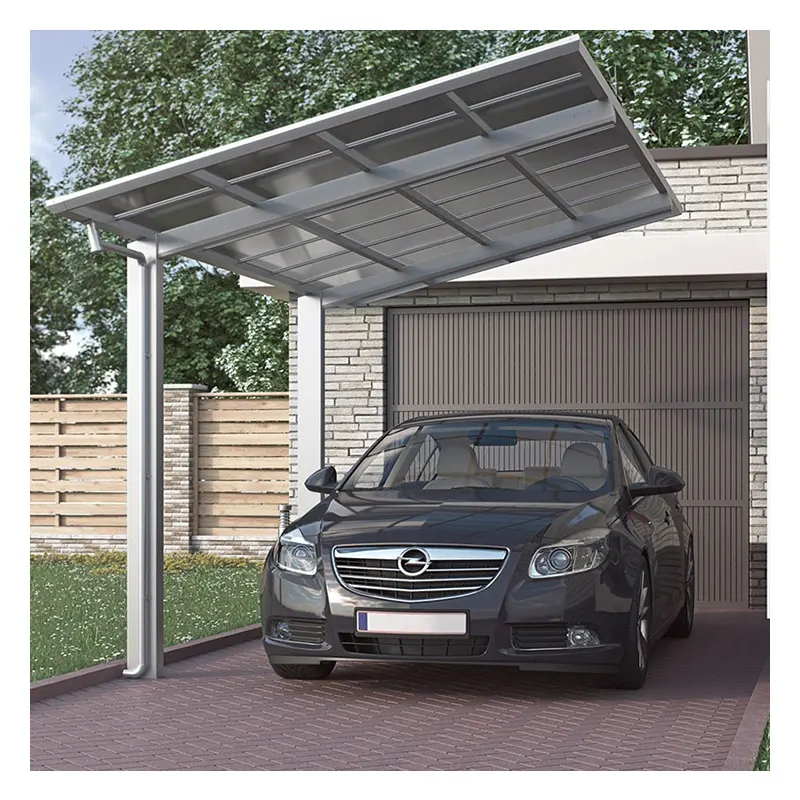 Heißer Verkauf guter Qualität Aluminium Poly Dach Metall Garagen Vordächer Carports