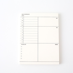 Bloc de notas con planificador mensual semanal diario, Bloc de notas con lista de tareas, Bloc de notas con horario diario sin fecha, cuaderno para trabajo de oficina, suministros escolares